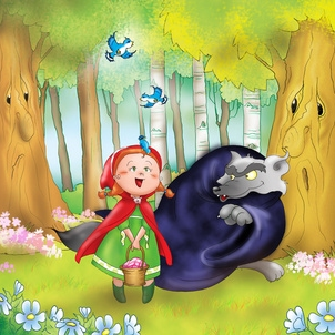 Le Petit Chaperon Rouge et le grand m�chant loup - conte illustr�