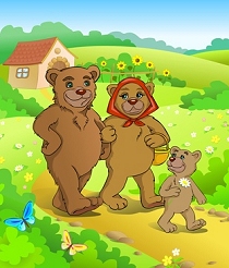 Trois ours partent en promenade dans les bois